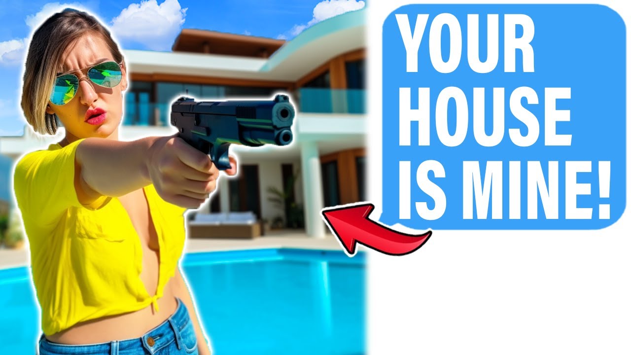 Neighbor Karen Demands I GIVE HER My NEW House At GUNPOINT On My Private Property!