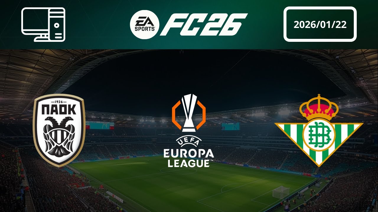 [4K] PAOK FC vs Real Betis - Prediction - 2025-26 UEFA Europa League - EA FC 26
