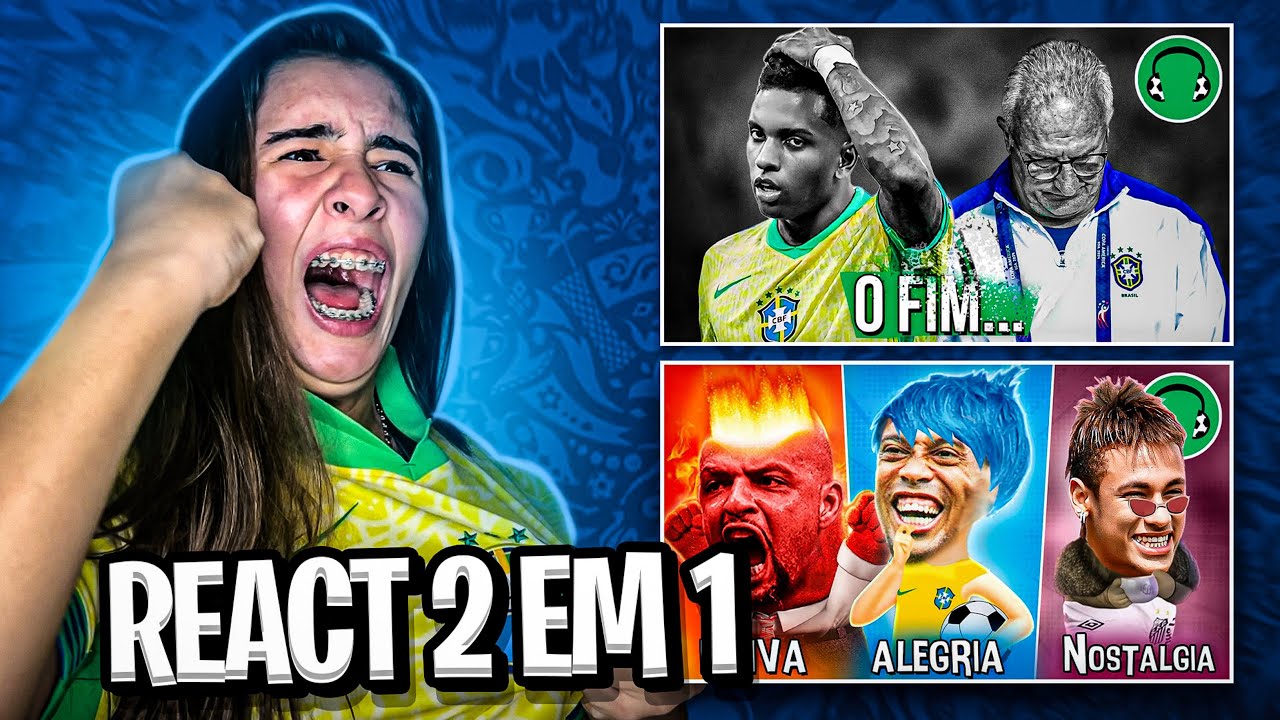 REACT 2 EM 1♫FIM DA SELEÇÃO!BRASIL ELIMINADO COPA AMÉRICA♫E SE OS JOGADORES FOSSEM DIVERTIDA MENTE?