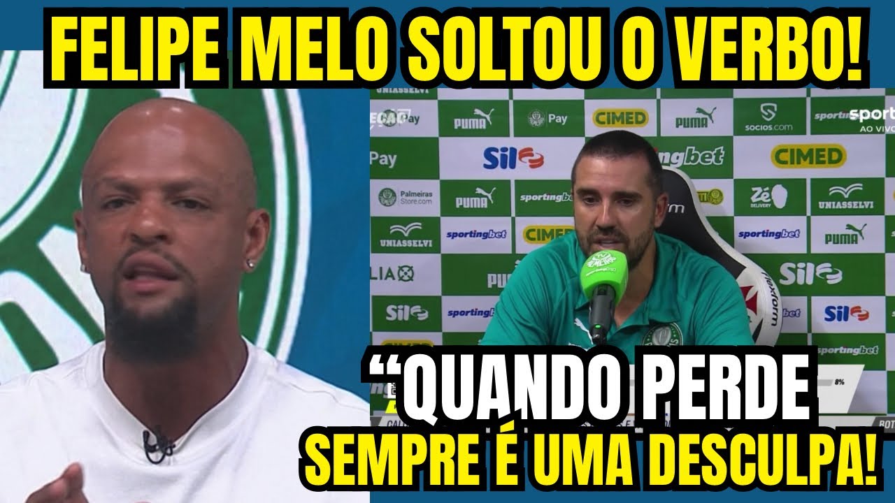 FELIPE MELO DETONOU TÉCNICO DO PALMEIRAS POR FALAR DO GRAMADO DO VASCO