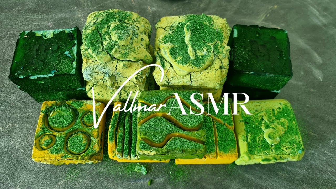 Green alien vibe crush 👽🟢💚 dyed carved flaky reformed & pasted 👽 plus edit speedy version