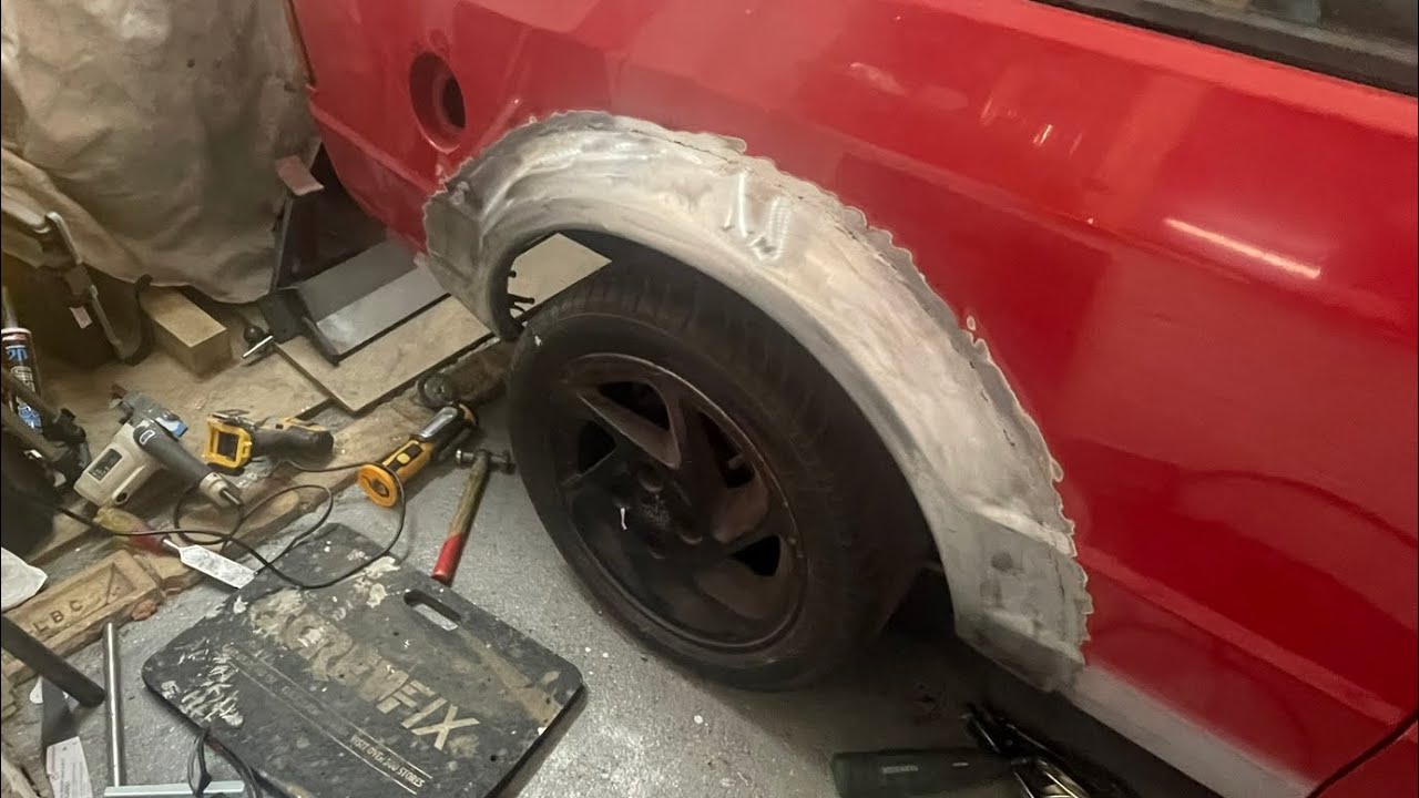 Escort RS Turbo drivers side rear wheel arch replacement #31