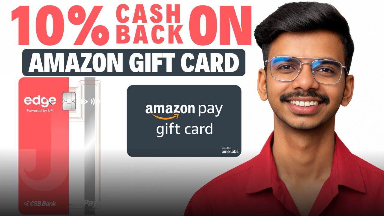 10% Cashback on Amazon Gift Card | 10% Cashback CSB Edge Plus Credit Card | #cashback #creditcard