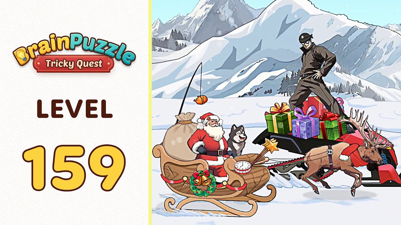 Brain Puzzle Tricky Quest Level 159 Sled Speed | Complete Walkthrough & Solutions! 🎯