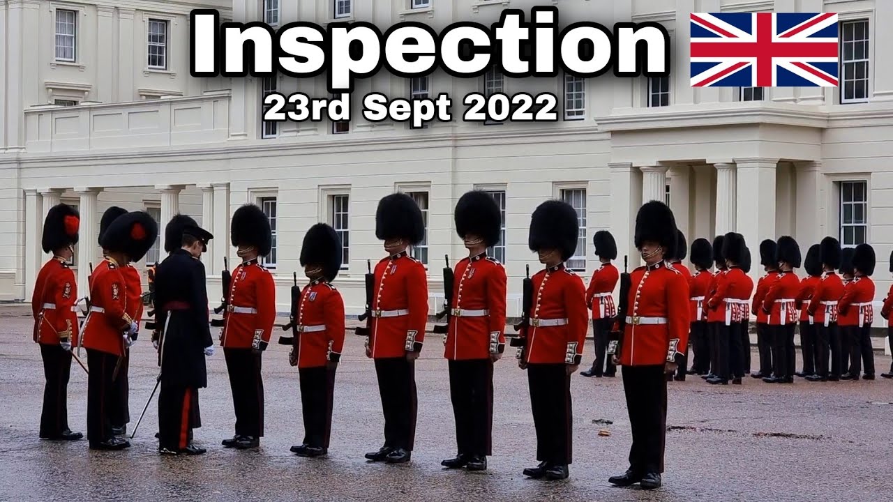 Senior Officer checks King's Guard for Inspection!