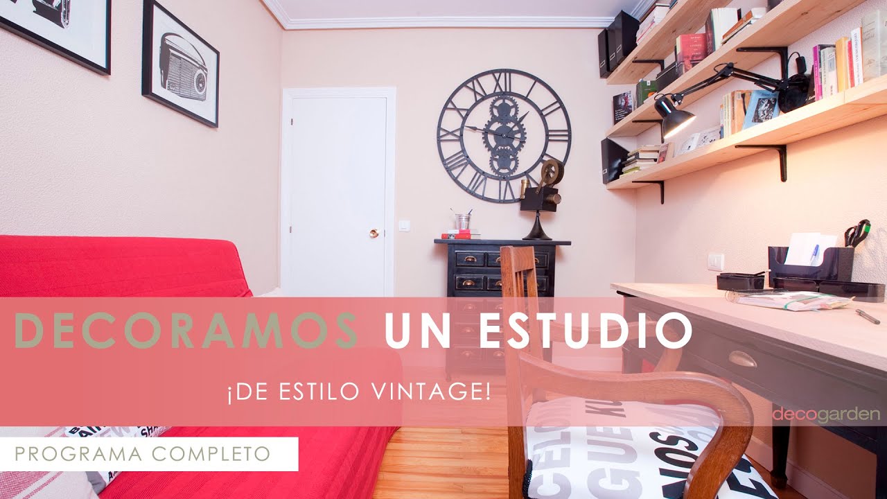 DECORAMOS un ESTUDIO de estilo vintage ¡de tan solo 10m²! 😱🏠 Decogarden