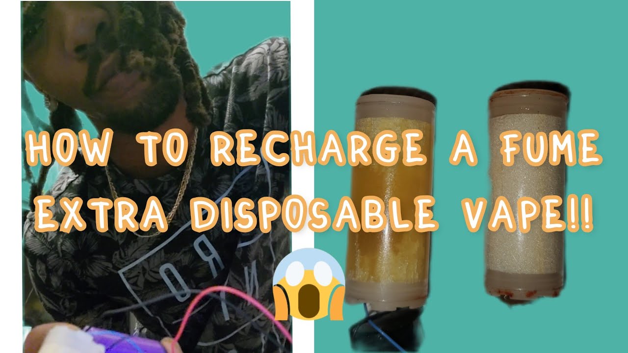 How to recharge a fume extra disposable vape #KidLlen
