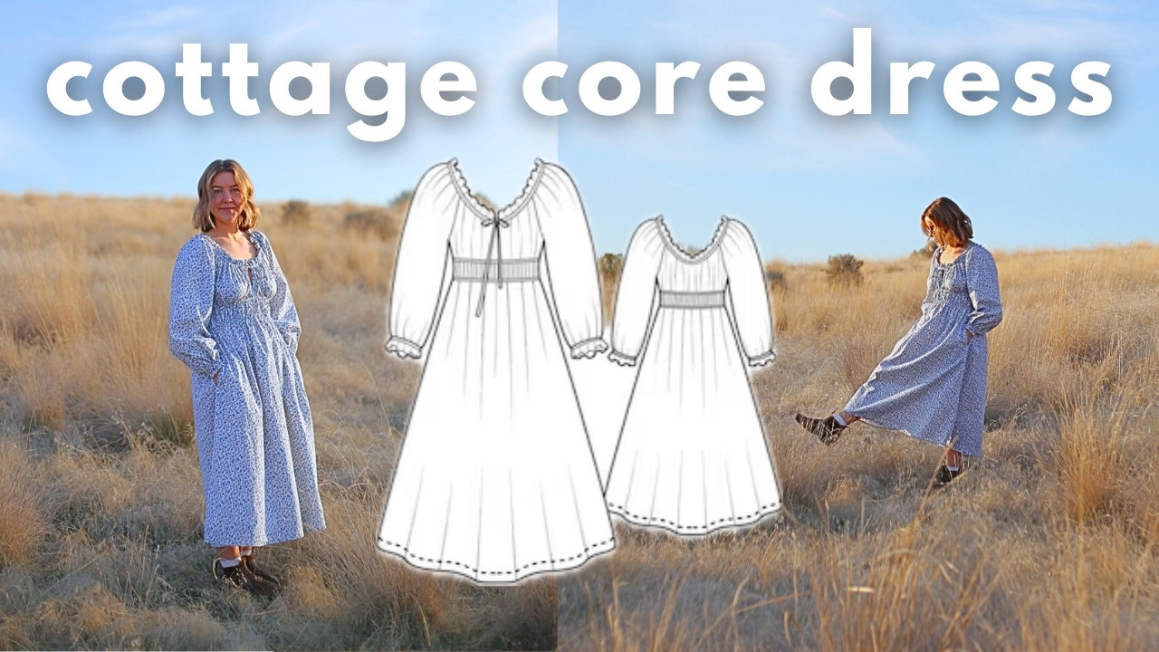 Liliana Dress Sew Along - Cottage Core Dress Pattern