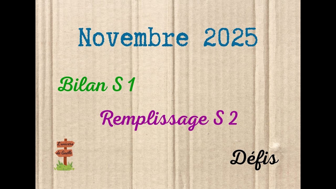 Novembre 2025 - Bilan de la 1ère semaine #enveloppesbudget #systemedesenveloppes #économies