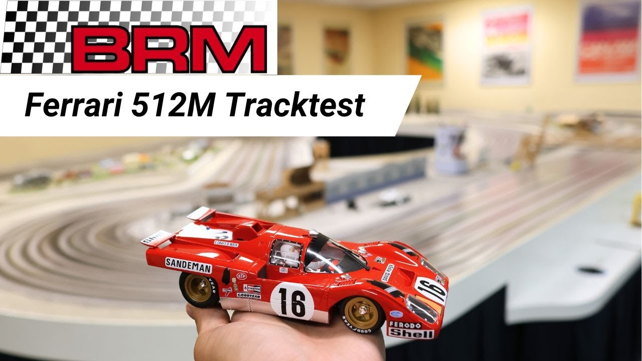 BRM Ferrari 512M - wie fährt er sich? Test auf der Holzbahn