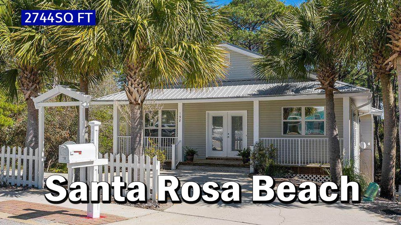 Beach Home Tour: 198 Tradewinds Drive Santa Rosa Beach Florida | Million Dollar House Tour Florida