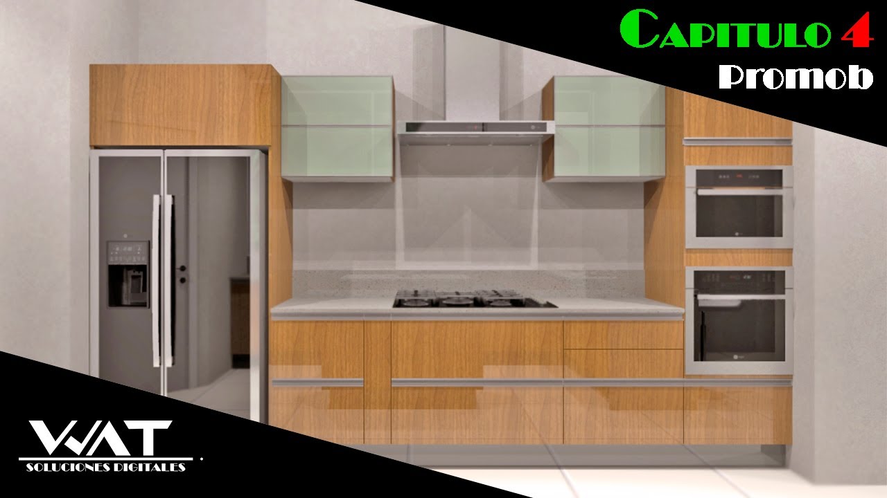 PROMOB Cocinas 3D - Módulos altos - Capitulo  4