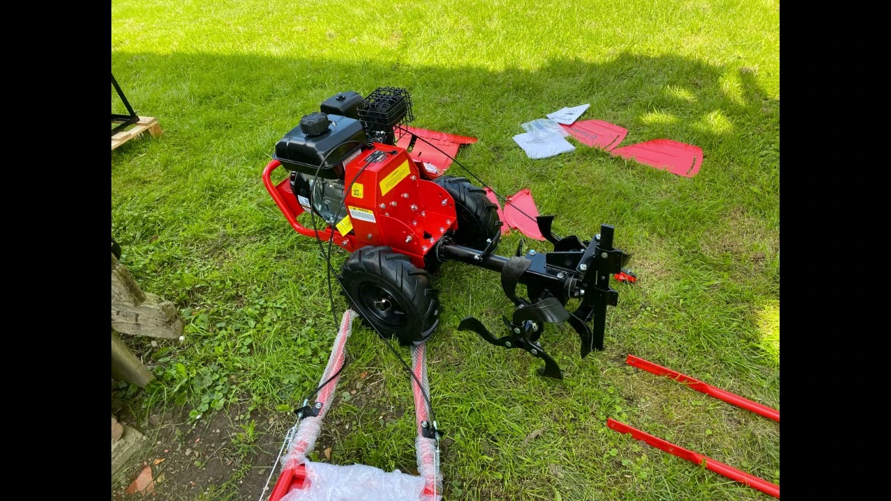 Glebogryzarka spalinowa Faworyt SHT48F-950B rozpakowanie i rozruch