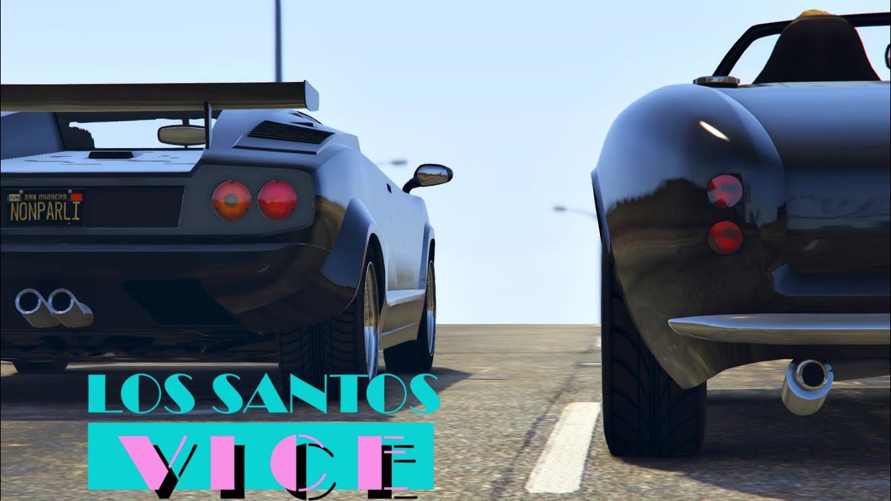 Jan Hammer Crockett's Theme - Los Santos Vice GTA V Online (Miami Vice) 4K