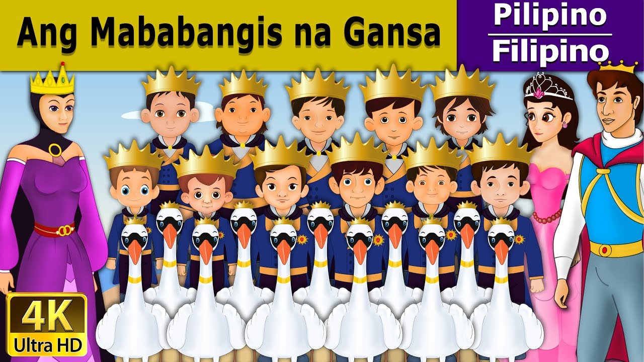 Ang Mababangis na Gansa | Wild Swans in Filipino| @FilipinoFairyTales