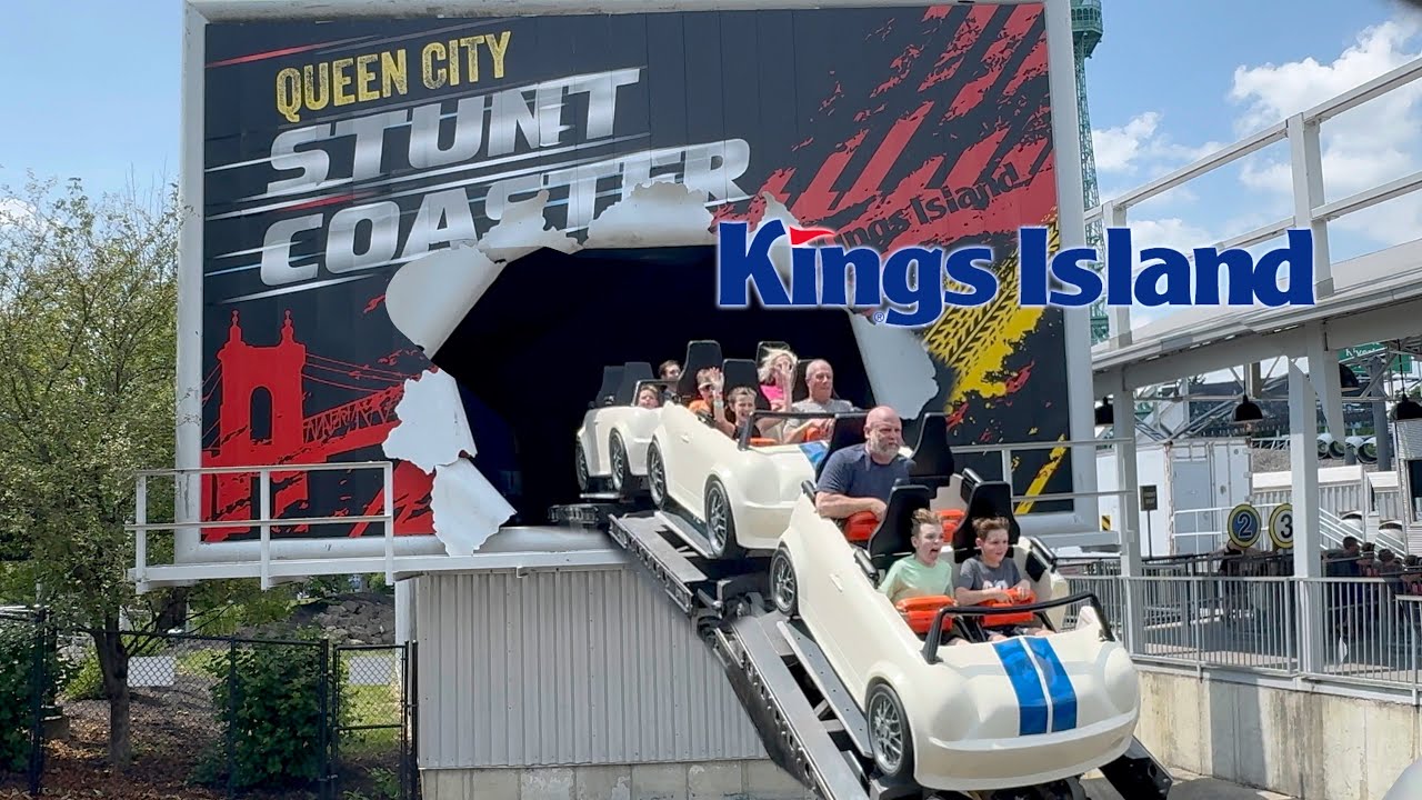 Queen City Stunt Coaster POV at Kings Island