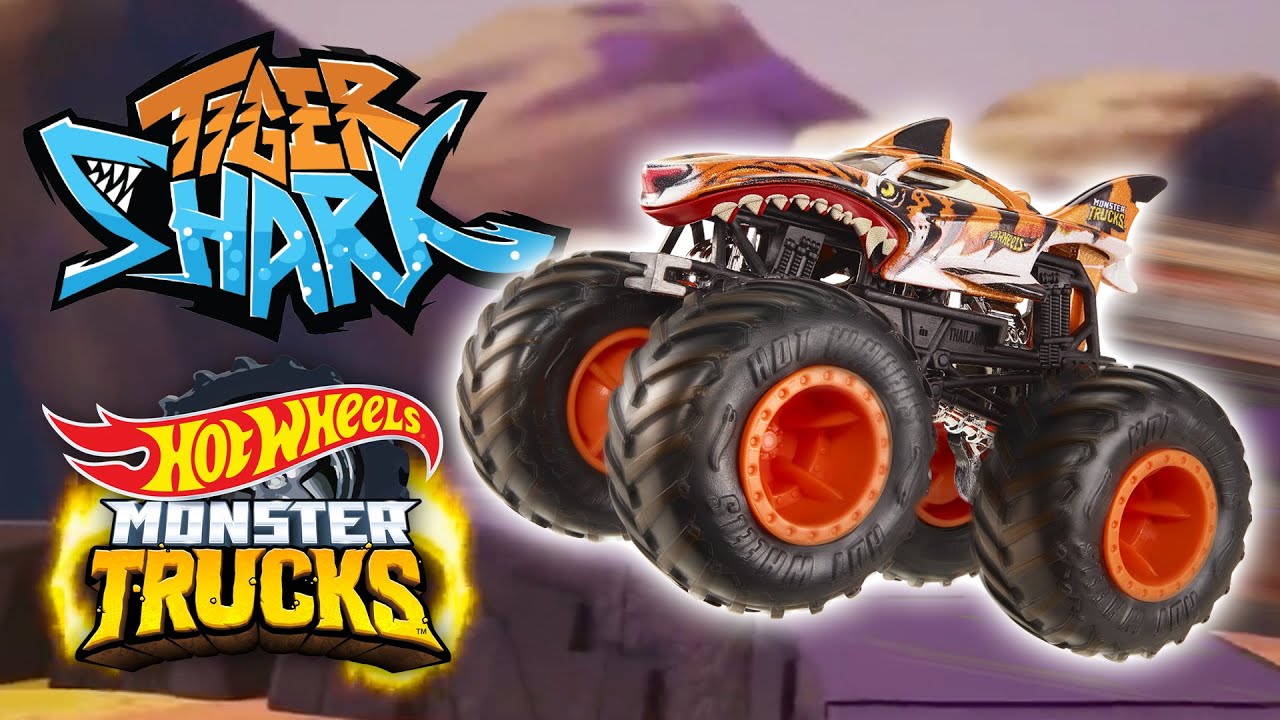 The Best of TIGER SHARK! 🐅🦈  | Monster Trucks | Hot Wheels