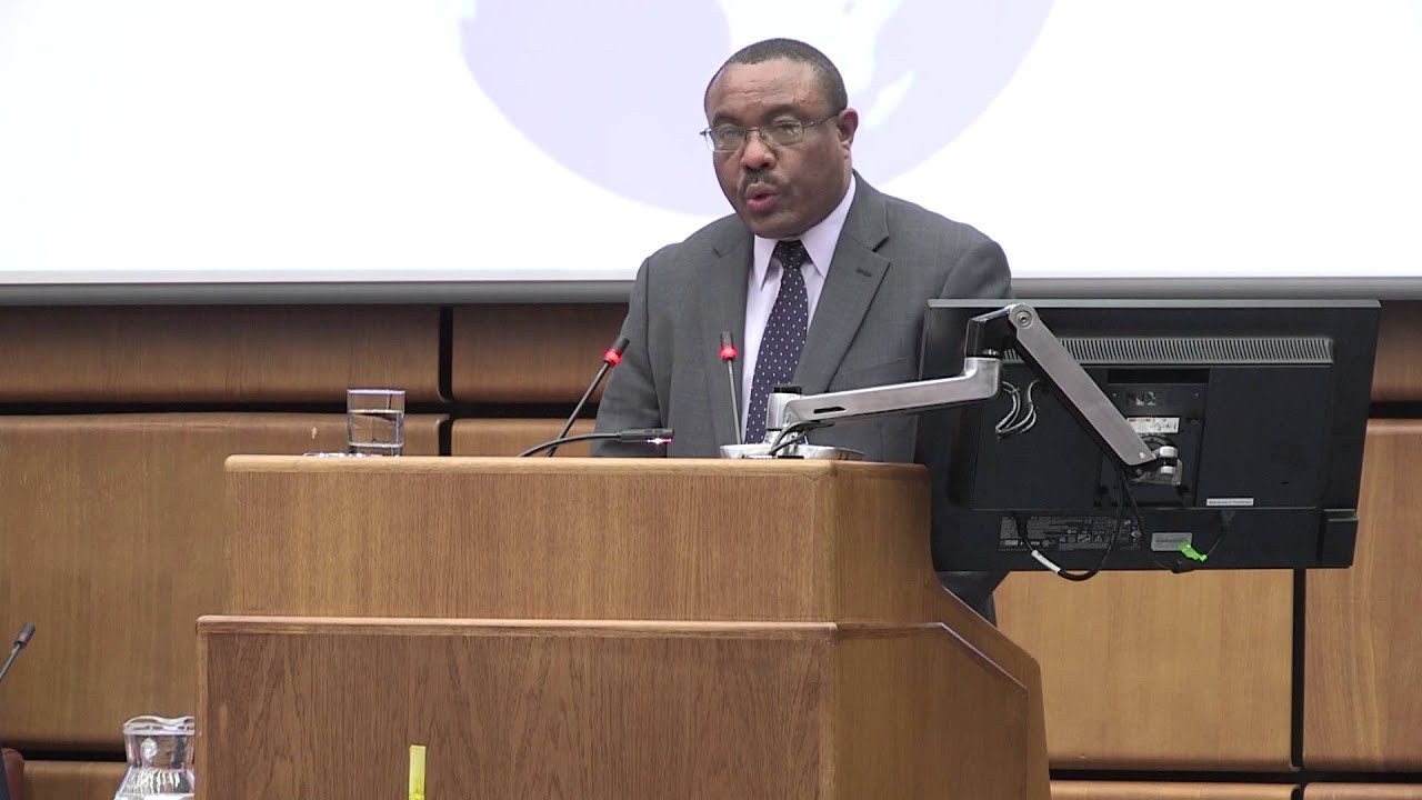 Hailemariam Desalegn, Prime Minister of Ethiopia, speaks at the Second ISID Forum