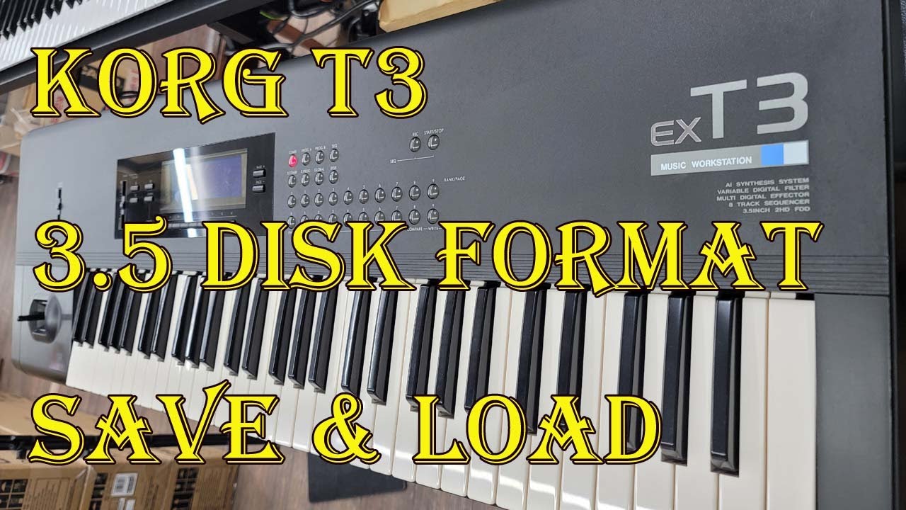 KORG T3 / 3.5디스크 포맷/디스크 세이브/디스크 로드  / 도레미악기 /02-745-9934