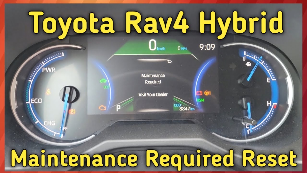 Toyota RAV4 Hybrid 2025 года. Как сбросить индикатор необходимости технического обслуживания. Обр...