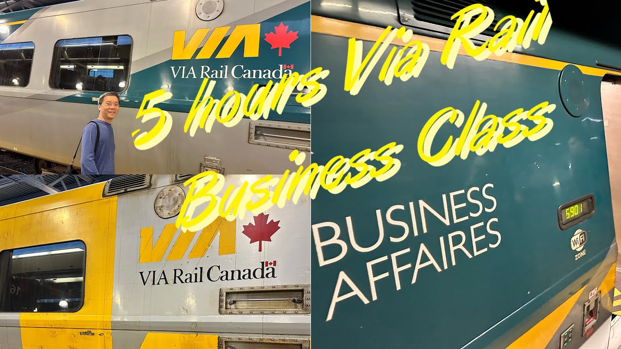 What to expect for 5-hour VIA Rail Business Class Experience Toronto Montreal Route?  FULL REVIEW.