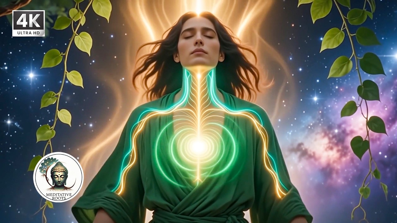 528Hz Love Frequency + Earth Tone 136.1Hz + Theta 6Hz | Vagus Nerve Reset | Meditative Roots