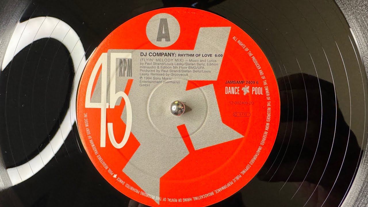 DJ Company – Rhythm Of Love (Flyin´ Melody Mix) - Dance Pool – JAMSAMP 2409 6 (1994)