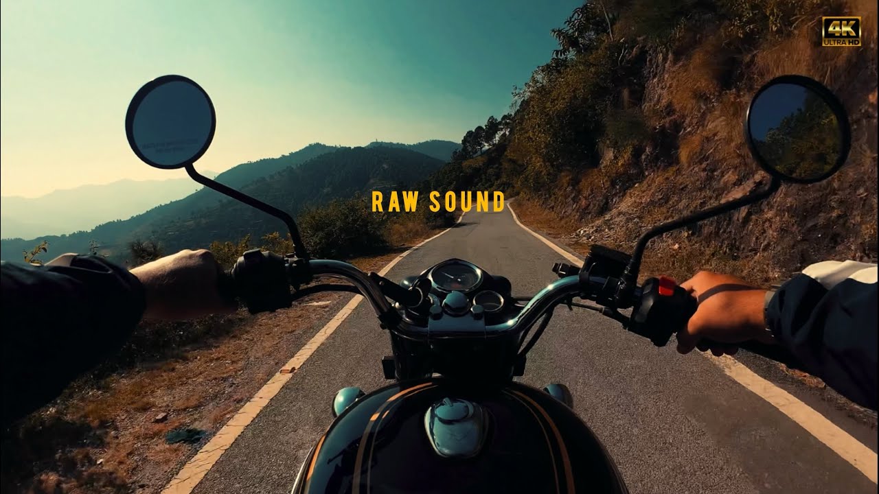 POV:Escaping the Noise| Himalayan Village Ride|Bullet 350🏍️🌄POV Ride|Raw Pure Exhaust Sound|ASMR[4K]
