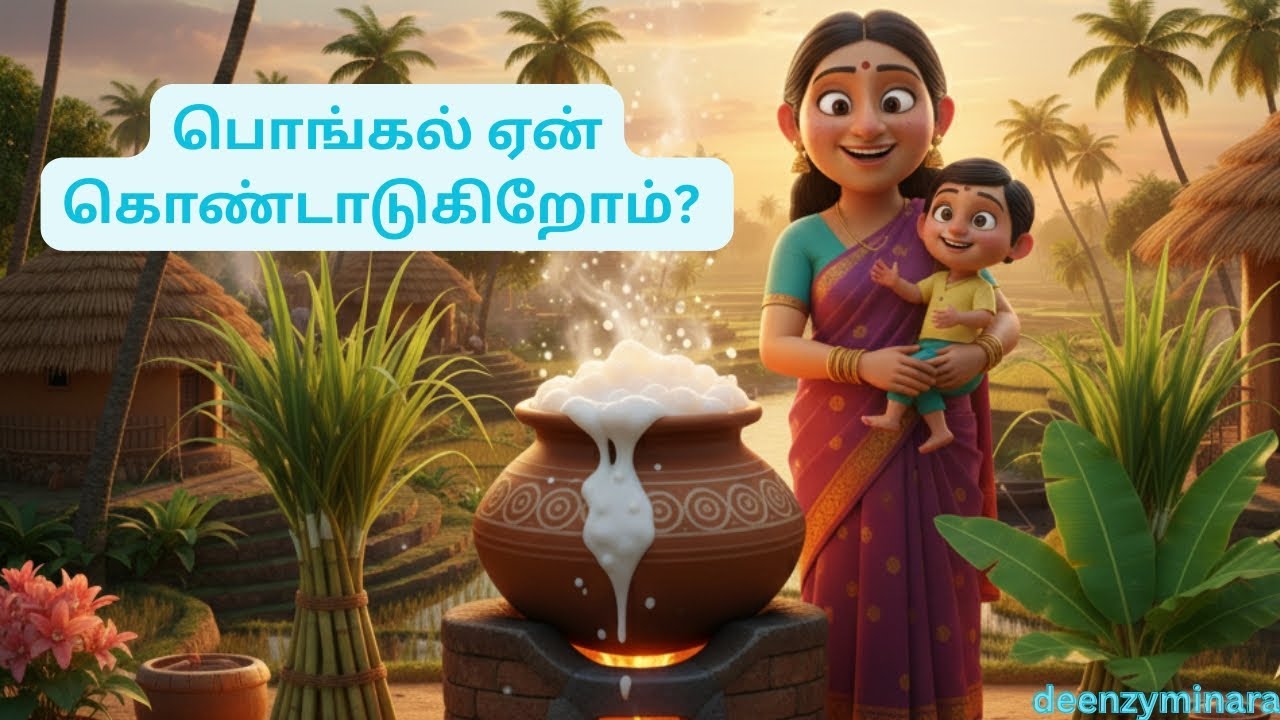🌾பொங்கல் ஏன் கொண்டாடுகிறோம்? | அழகான கதை🌈|ஒரு விவசாயியும் பொங்கலும் | Tamil moral stories 