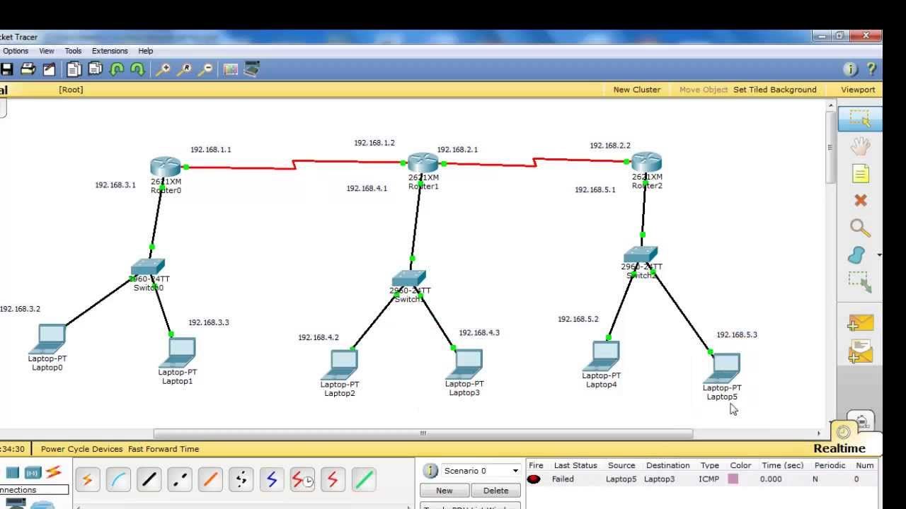 شرح طريقة عمل شبكة واعدادها عن طريق برنامج cisco packet tracer جزء3