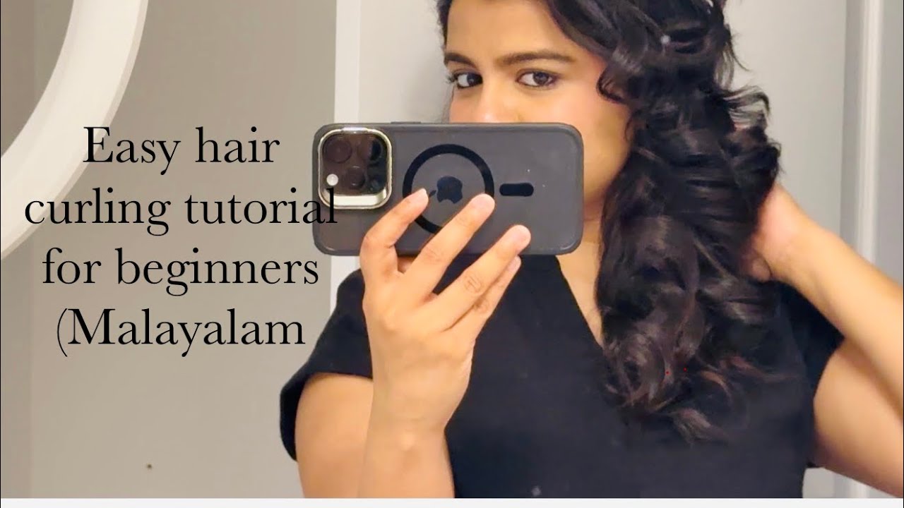 മുടി Easy ആയി എങ്ങനെ Curl ചെയ്യാം |Malayalam hair styling tutorial |Curling tutorial malayalam | DIY