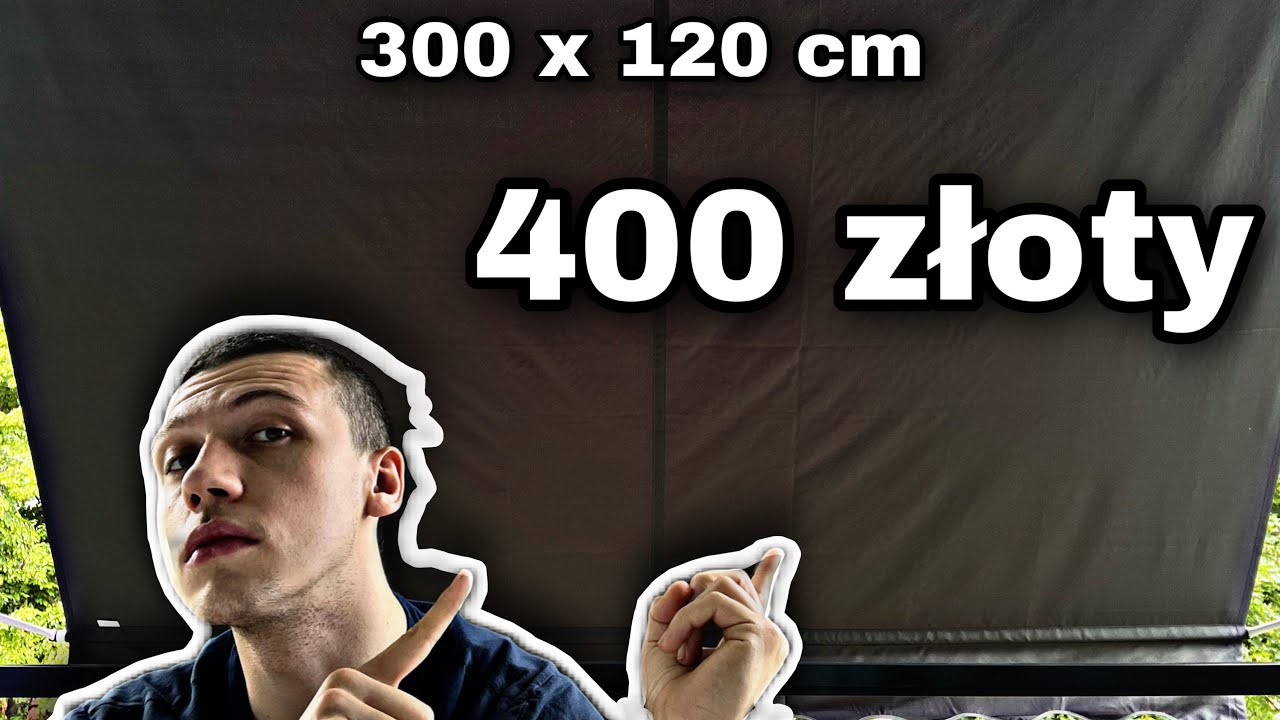 Markiza na Balkon z Amazon YAHEETECH montaż i recenzja