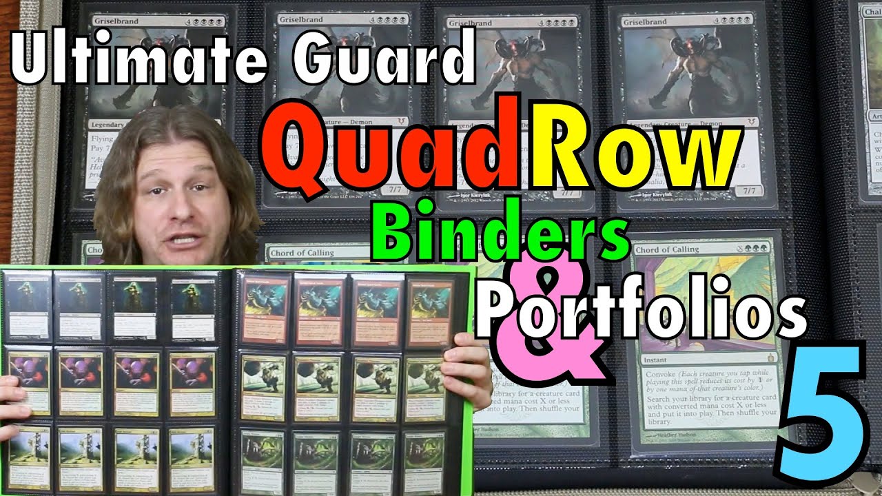 MTG - Binders and Portfolios 5: Ultimate Guard QuadRow Flexfolio, Zipfolio for Magic: The Gathering