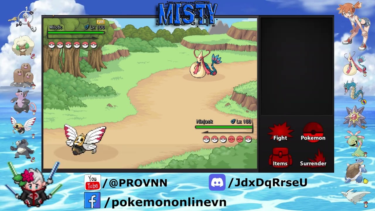 BOSS MISTY HARD | BATON PASS REDUCING POWER TEAM | POKEMON REVOLUTION PROVNN