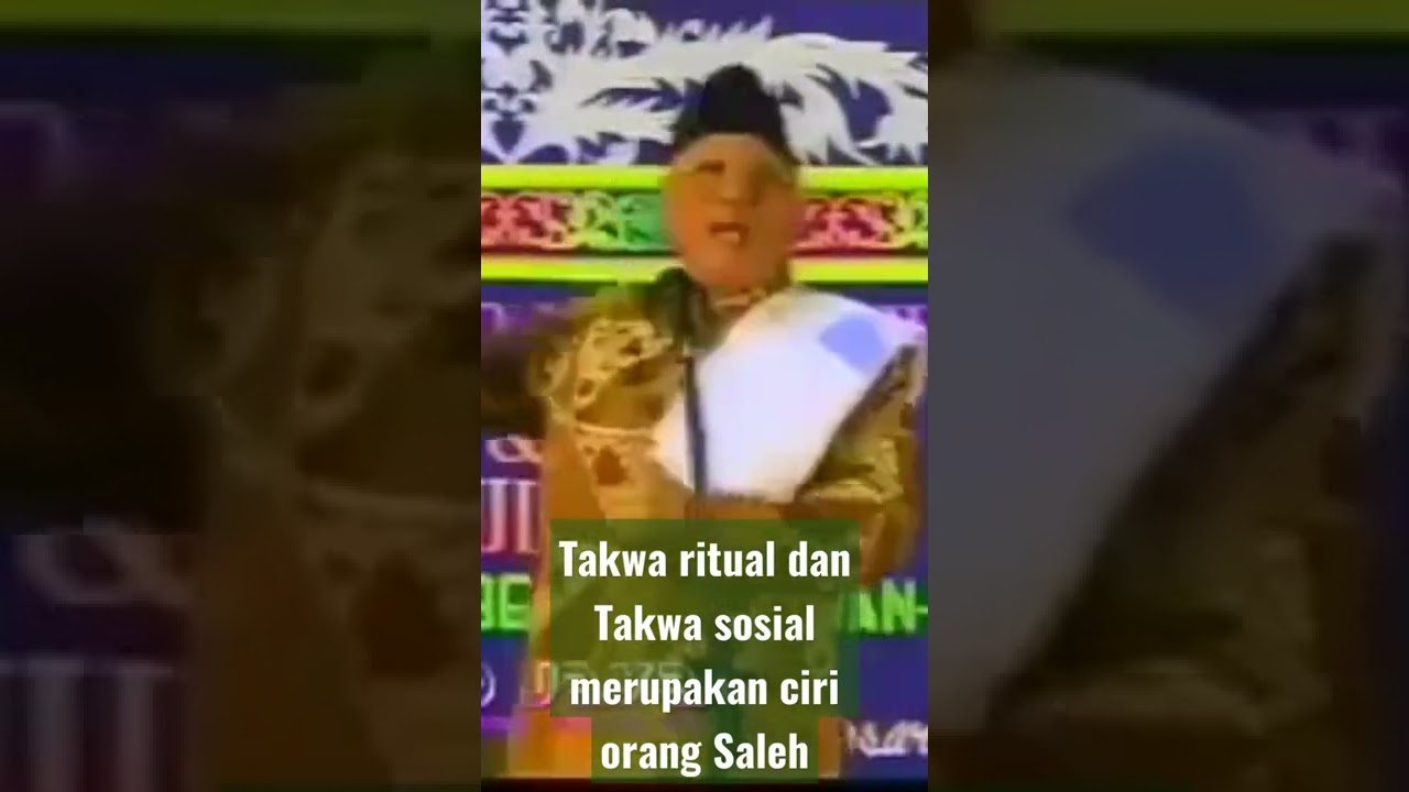 ciri orang saleh KH.Muhammad Cholil Bisri Rembang #shortvideo