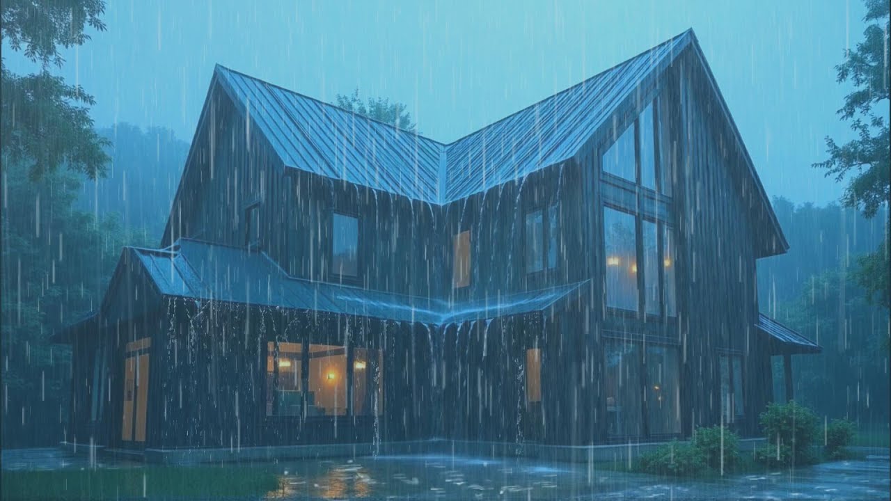 Heavy Rain Sounds for Sleeping – Heavy Rain That Stops Overthinking at Night