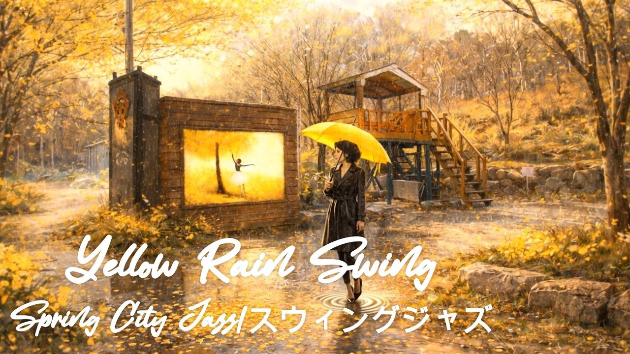 Spring City Jazz | やわらかな春雨が、黄色い花びらの中に静かに降り注ぐ。|Yellow Rain Swing
