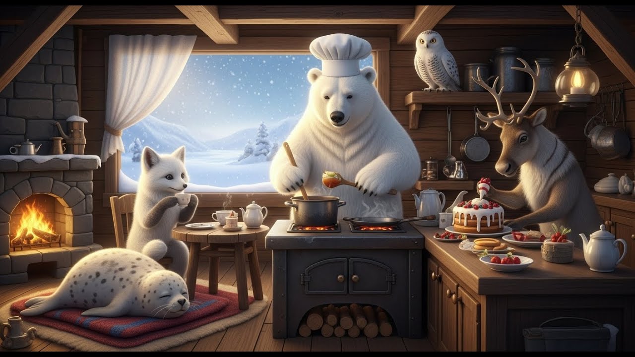 Arctic Calm ❄️ | Polar Animals & Healing Music for Stress & Sleep