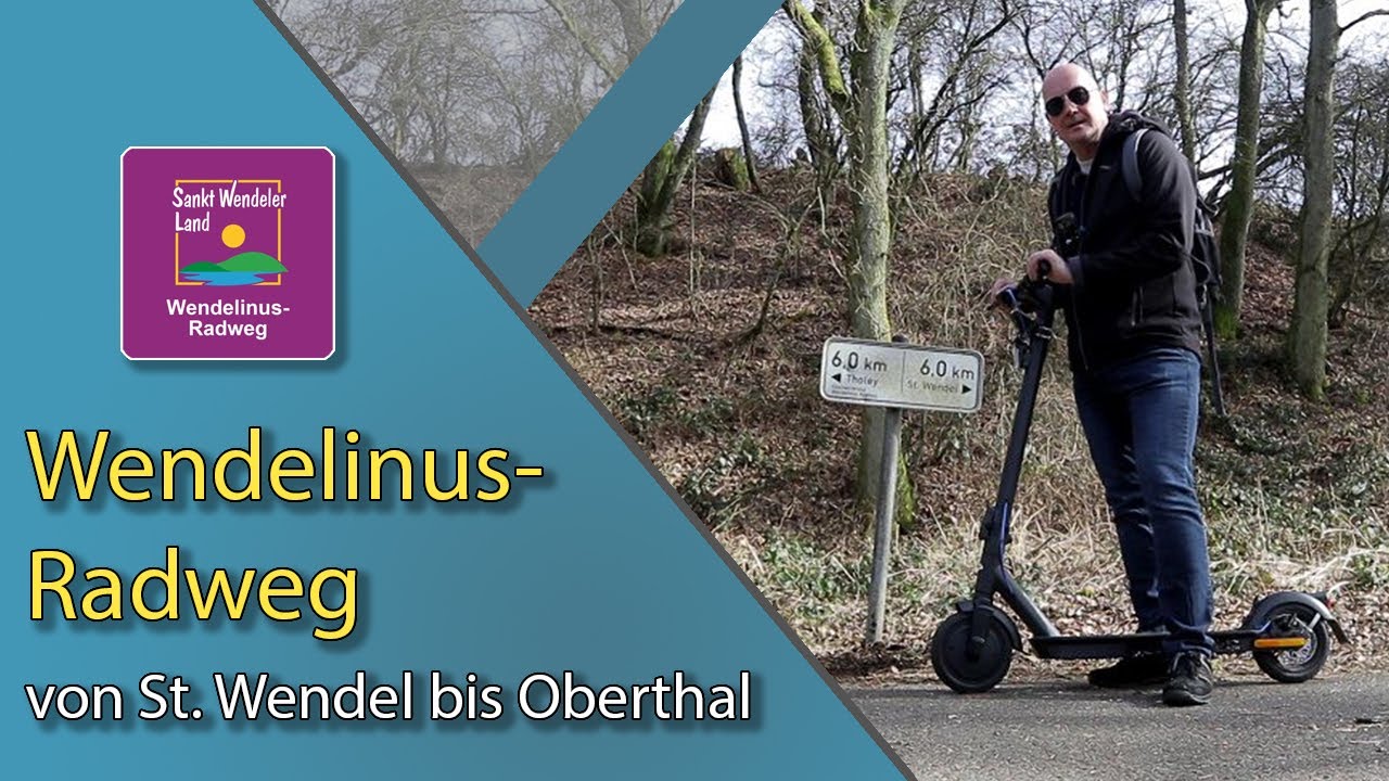 Doc.Green EWA 6000 🛴 - 4 - Wendelinusradweg | Reichweitentest 17°C - 97 kg | DJI Mavic Mini