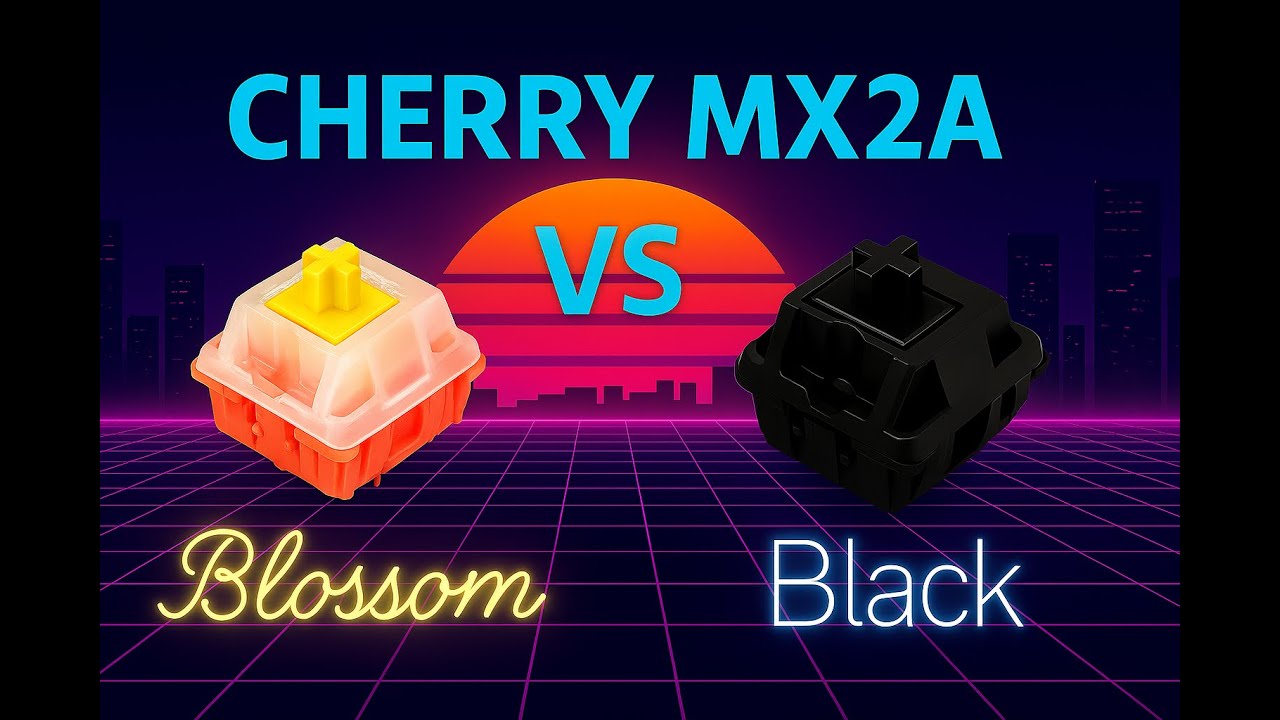 🔊 Cherry MX2A Blossom vs MX2A Black &ndash; Switch Sound Test (Neo65 with Alu Plate, no foam)