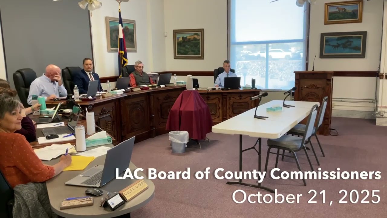 (LACC) Las Animas County Commissioners. October 21, 2025.