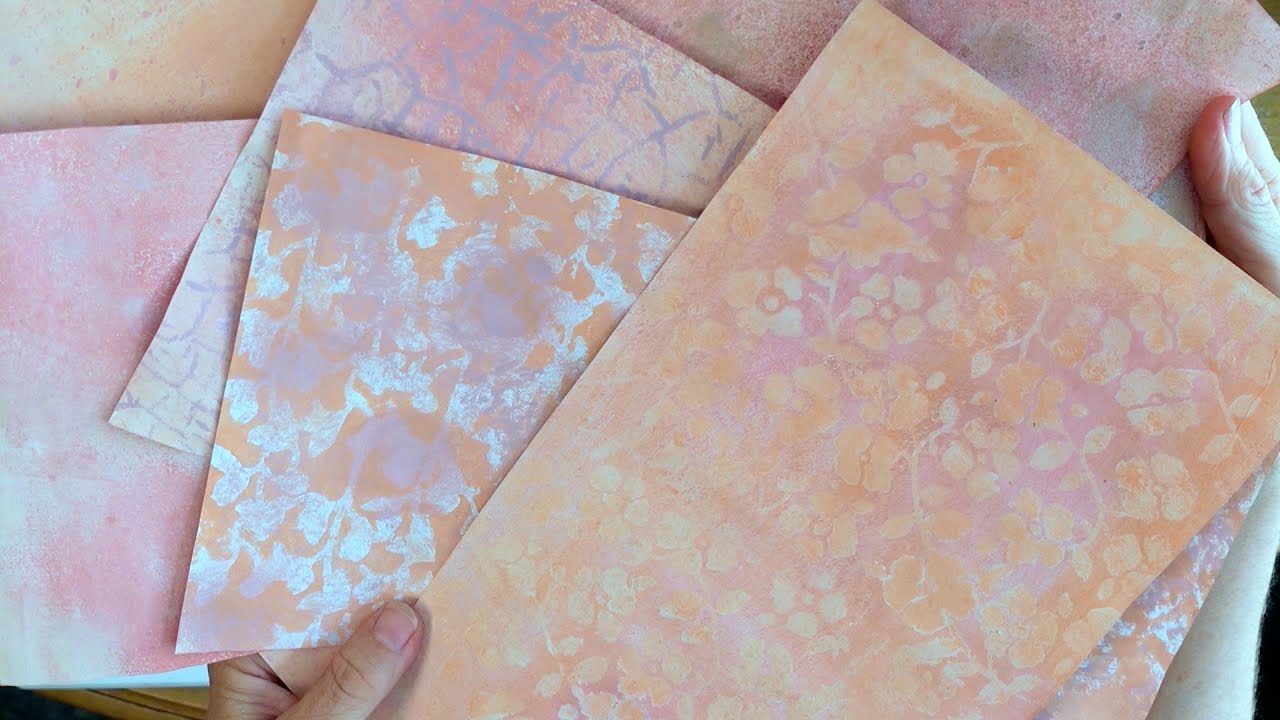 How to Paint White Papers Without A Gelli Plate For Beginners