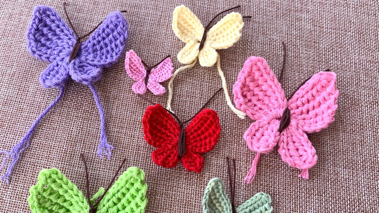 Cum crosetam fluture cu tehnica tunisiana , tutorial pas cu pas. Mărțisor #MMihaCrochet