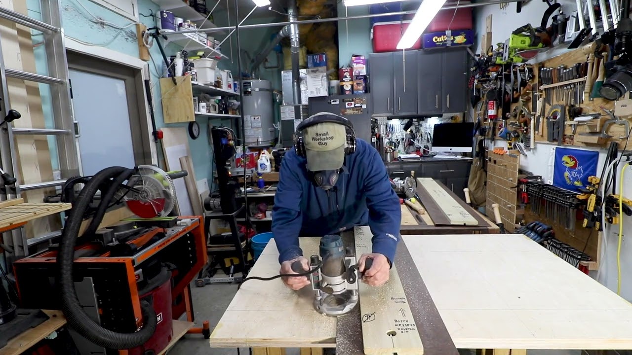 PopUp Workbench / Sawstallions Build - Episode 10 - Putting Matchfit Dovetail Grooves in the Top