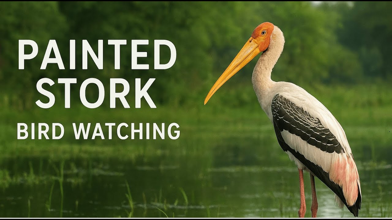 Painted Stork Bird Watching in India | Wildlife & Nature