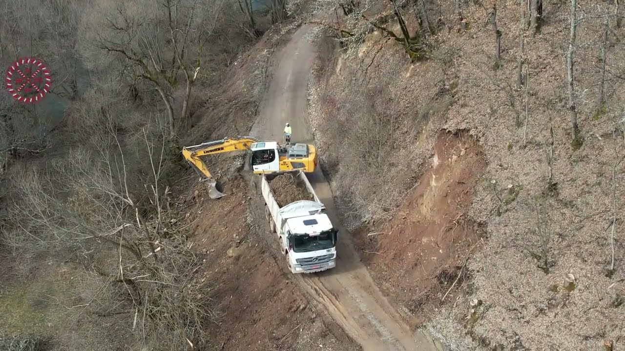 Radovi na rekonstrukciji puta Gusare (Petnjica) - Bioča (Bijelo Polje)