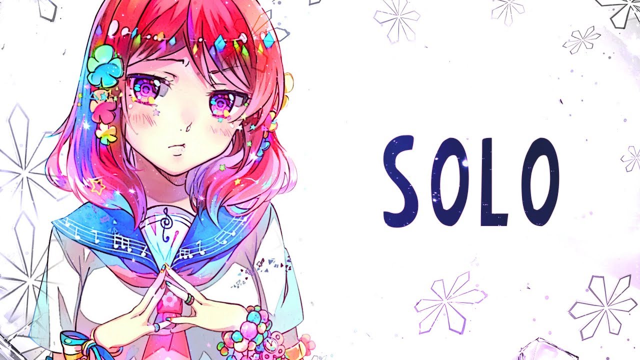 Nightcore - SOLO - (Lyrics)
