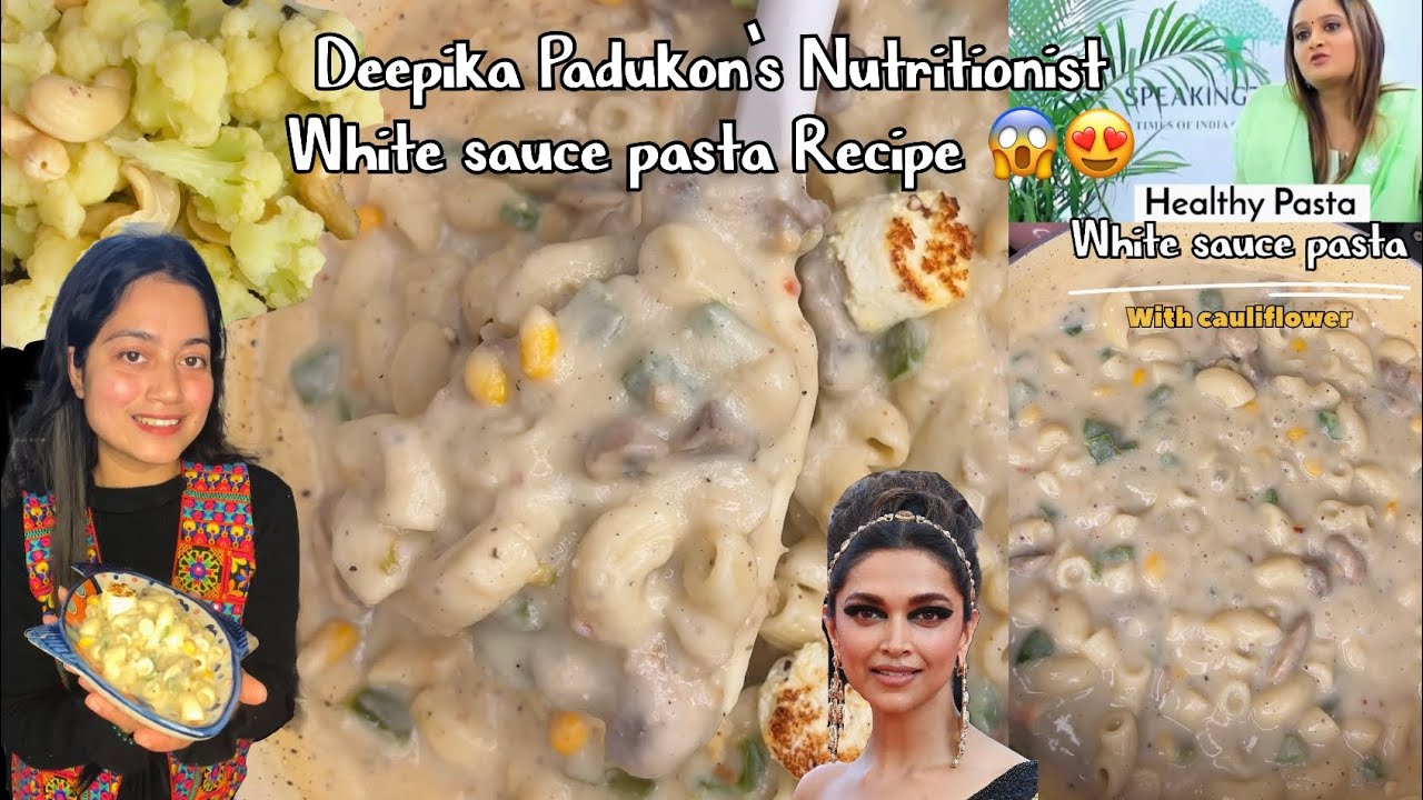  WHITE SAUCE PASTA by Deepika Padukone’s nutritionist😍 #pasta #celebrityrecipe 