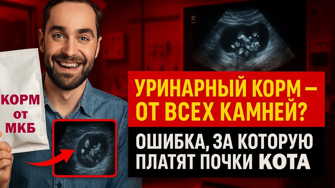 Почему слепая вера в уринарный корм является причиной появления новых камней и ХПН у собак и кошек