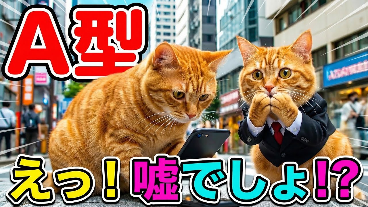性格出すぎて面白い！猫の血液型別「待ち合わせ」の行動パターン【総集編】